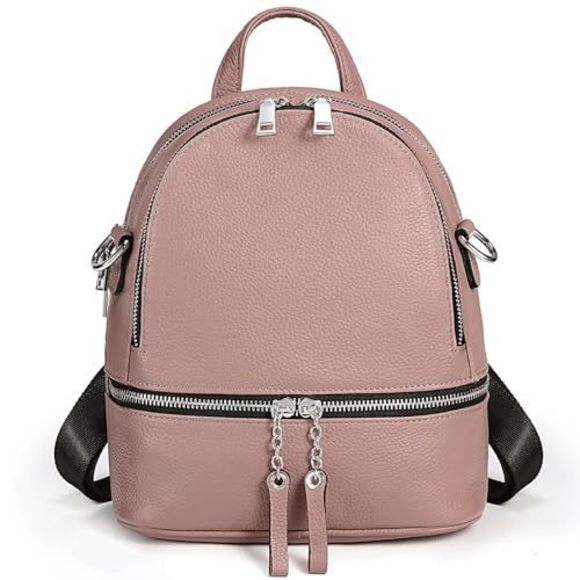 Women‘s Real Leather Backpack Purse Fashion Designer Daypack Convertible😽 - Picture 1 of 7